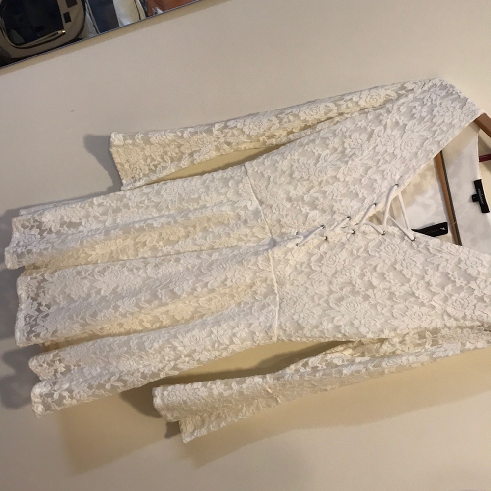White lace dress